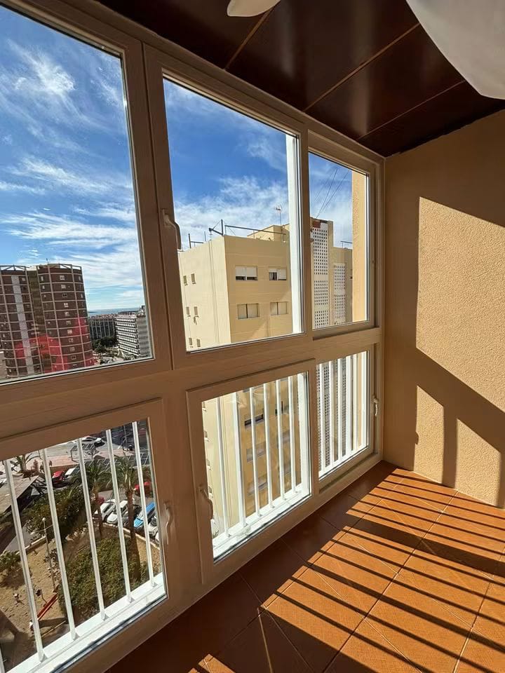 Finished white balcony enclosure